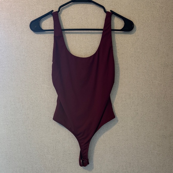 ReoRia Burgundy Bodysuit - Picture 1 of 1